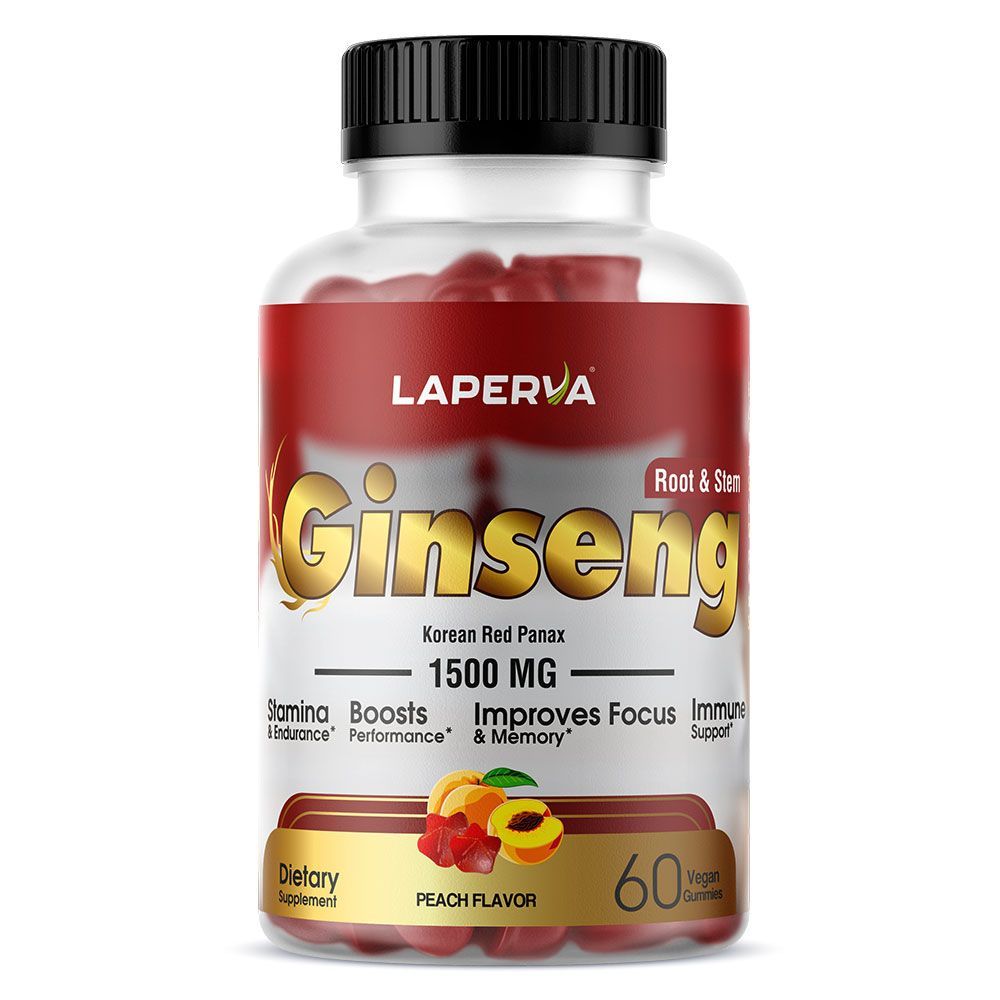 LAPERVA KOREAN RED GINSENG 1500MG 60VEG GUMMIES