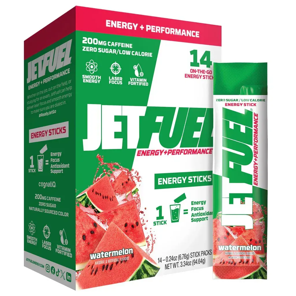 GAT JETFUEL ENERGY STICK PACKS (14 PER BOX ) WATERMELON BLEND