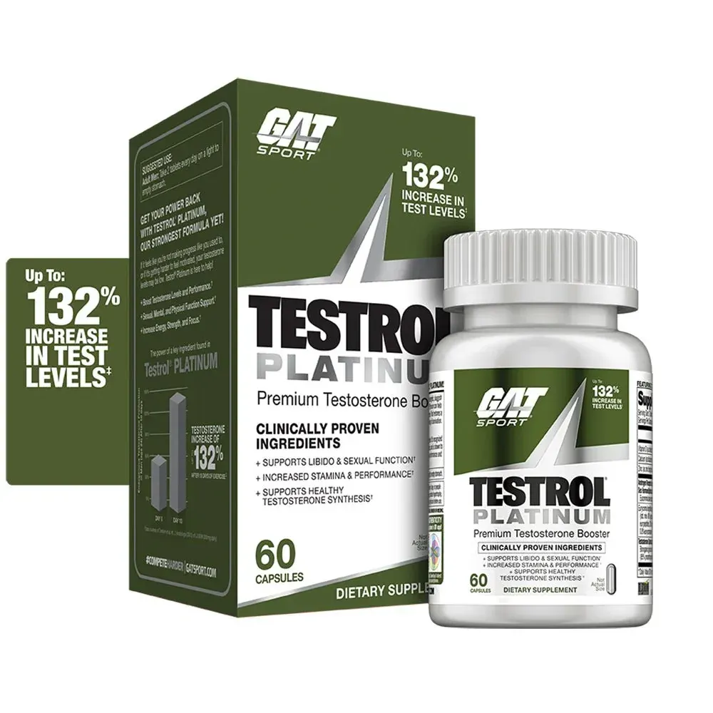 GAT TESTROL PLATINUM 60 TABLETS