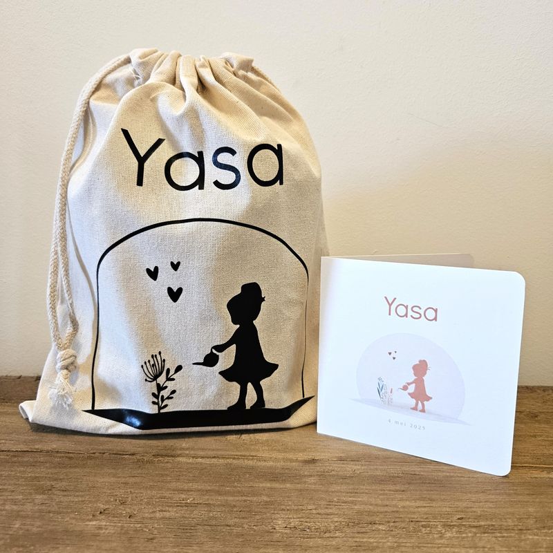 Bewaarzakje obv geboortekaartje