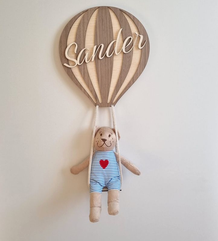 Luchtballon met naam