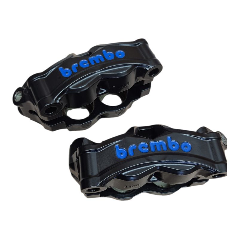 Bremssattel Motorrad (2Stück), 2 Farbig "brembo" Schriftzug