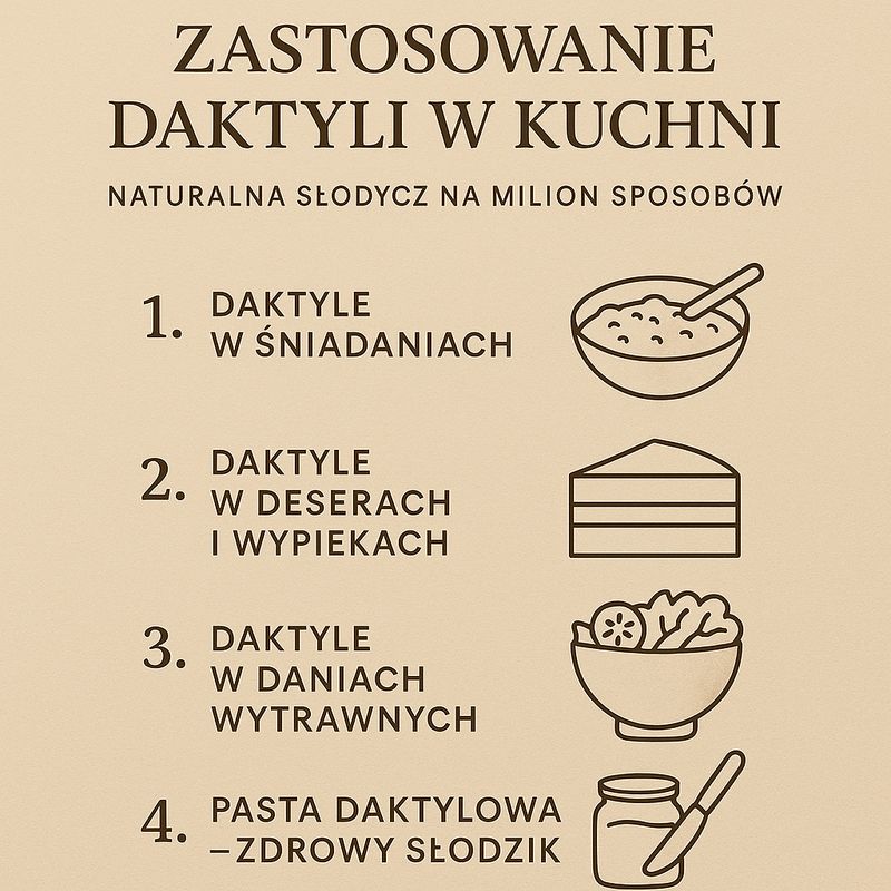 Daktyle - zastosowanie w kuchni