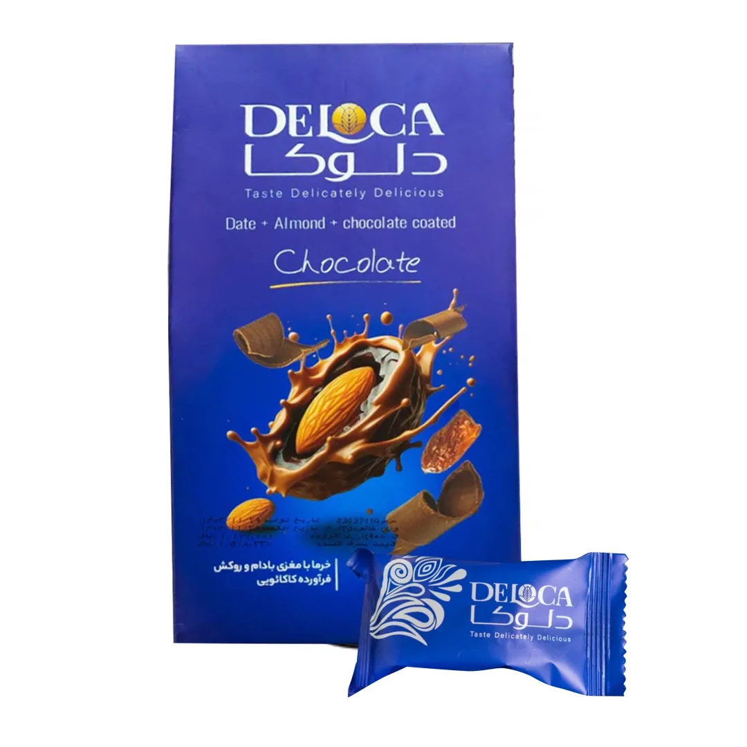 Daktyle nadziewane migdałami w czekoladzie 250g