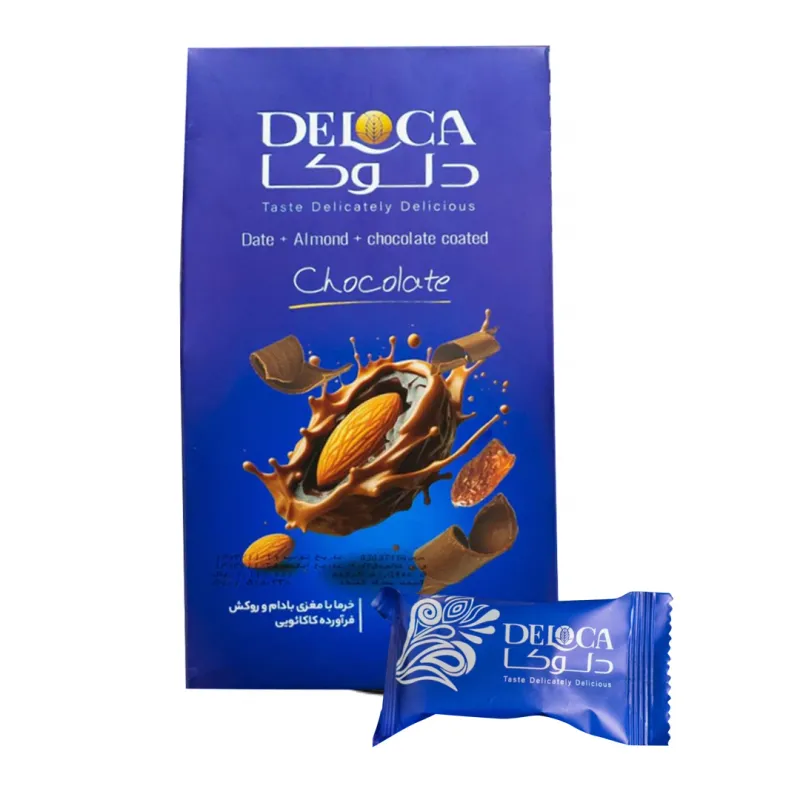 Daktyle nadziewane migdałami w czekoladzie 250g