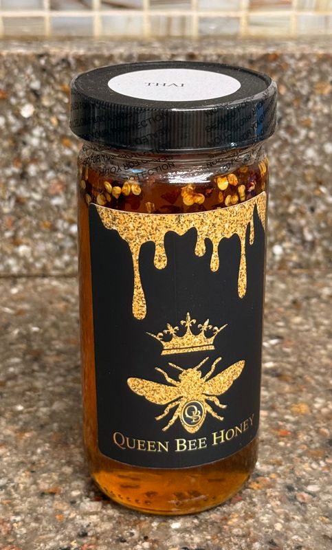 Queen Bee Honey ~ Thai Pepper 8 oz