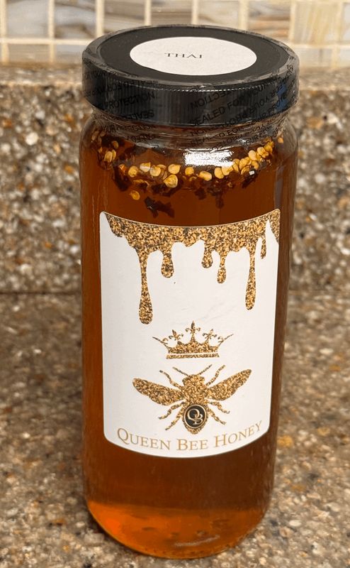 Queen Bee Honey ~ Thai Pepper 16 oz