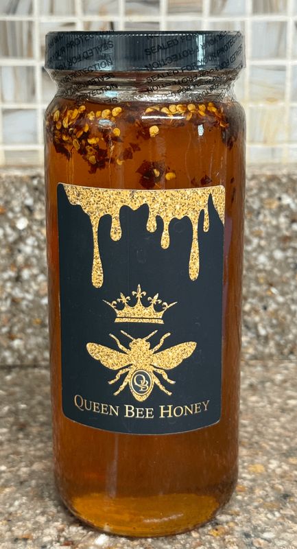Queen Bee Honey ~ Ghost Pepper 16 oz