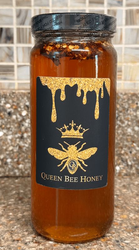 Queen Bee Honey ~ Habanero Pepper 16 oz