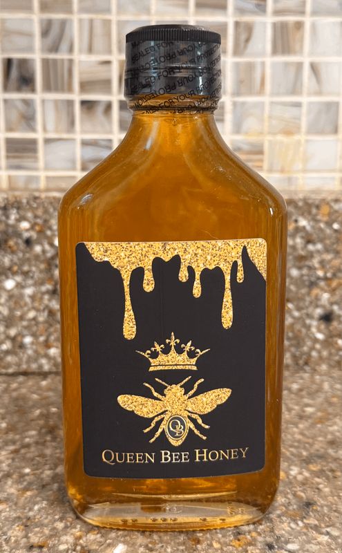 Queen Bee Honey ~ Whiskey Aged Honey 6.5 oz