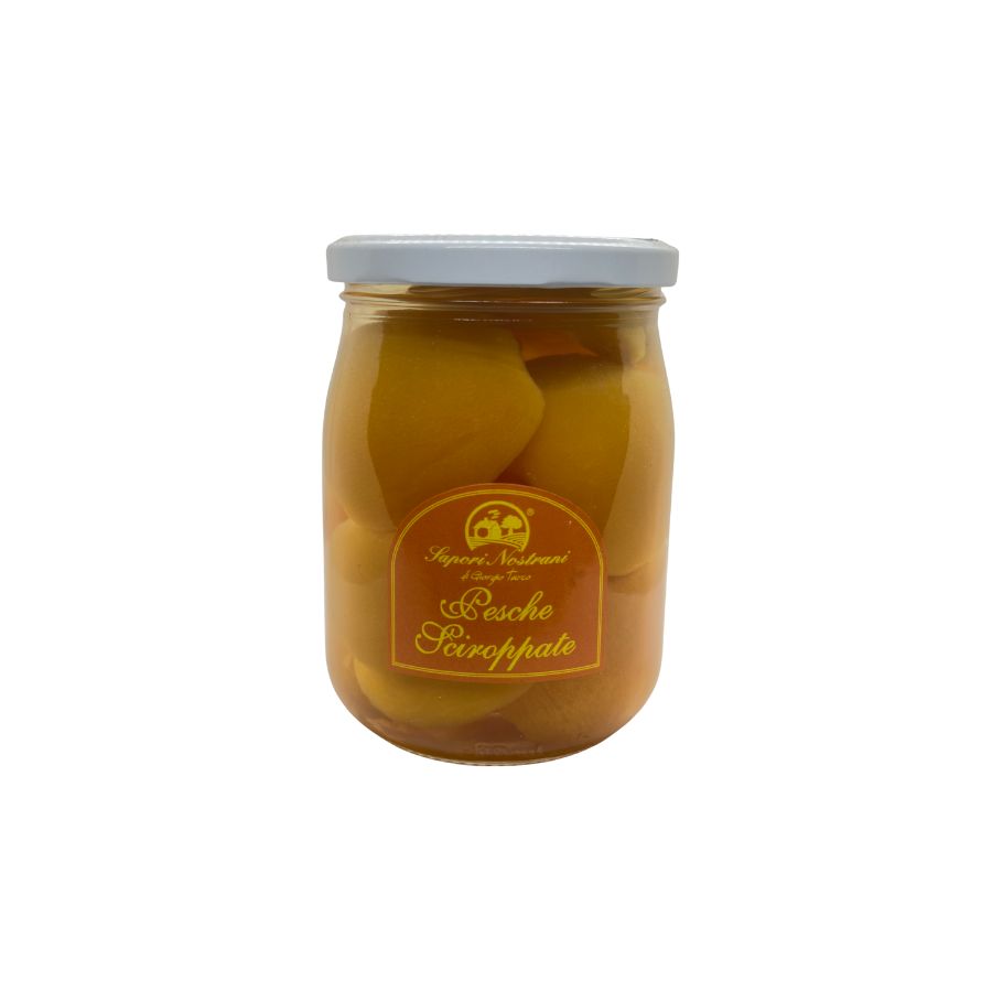 Pesche Sciroppate-Sapori Nostrani - 500 grammi