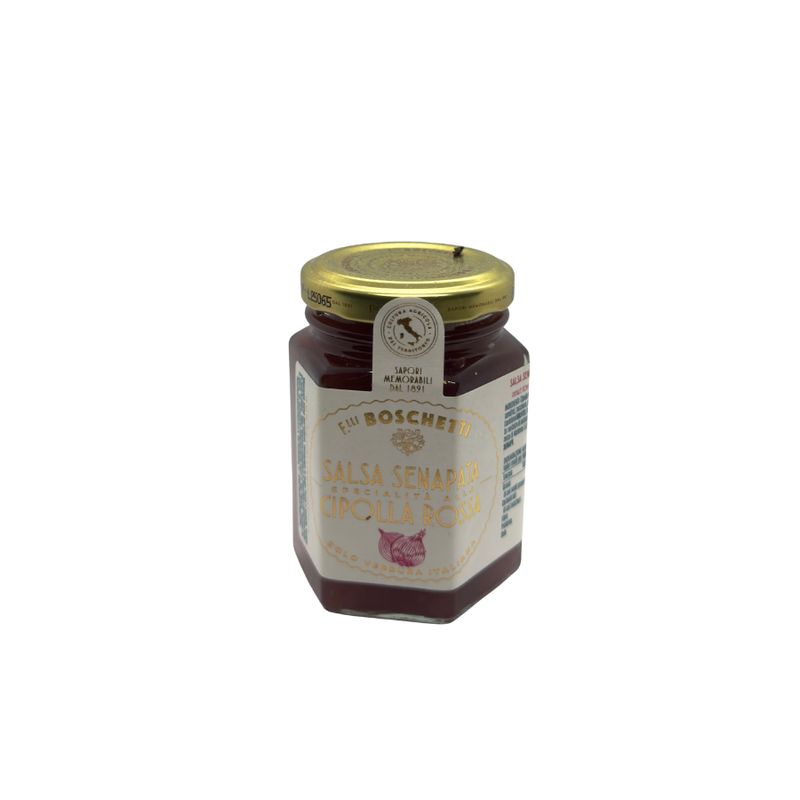 Salsa Senapata Cipolla Rossa-Boschetti - 250 grammi