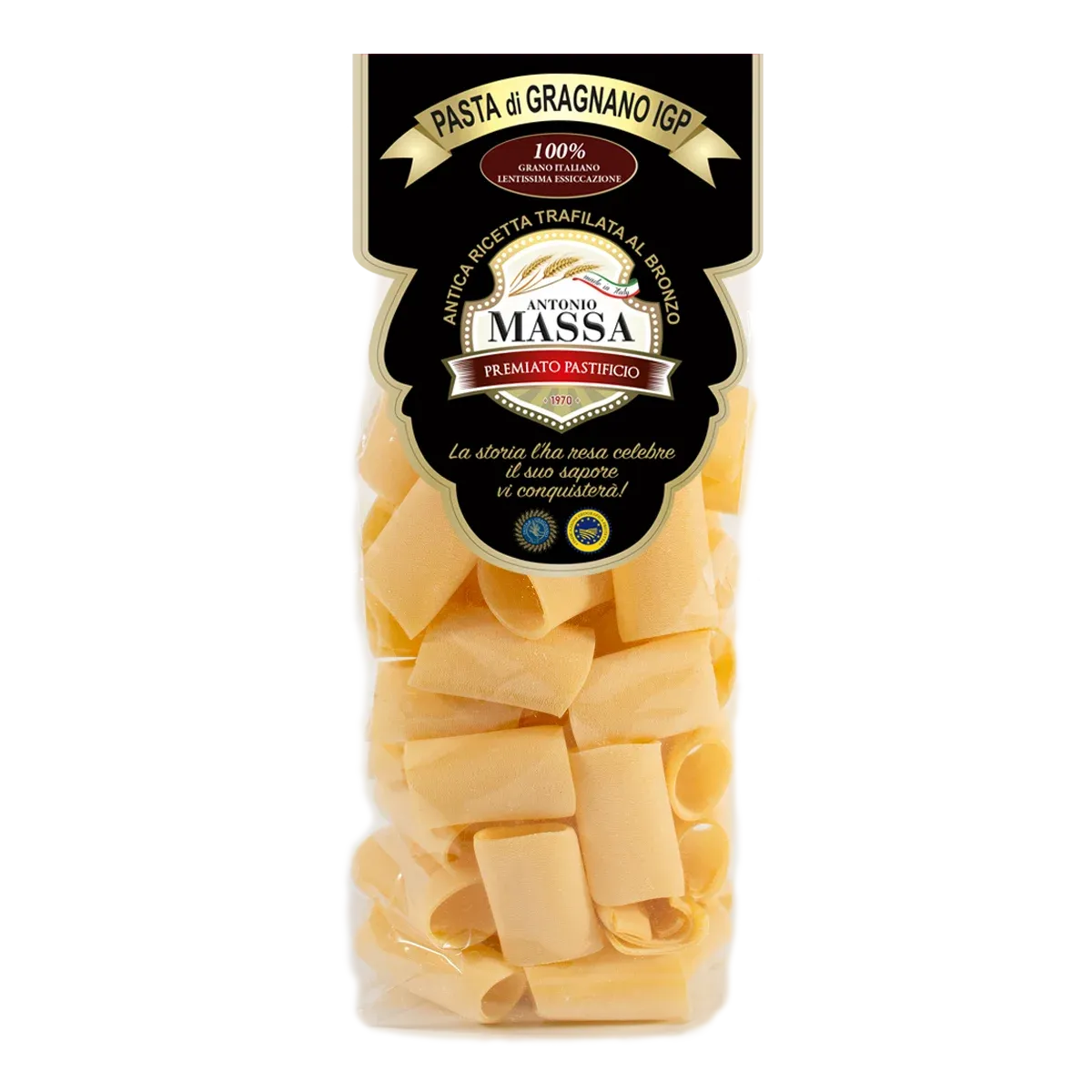 Paccheri lisci di Gragnano IGP 500 grammi- Pasta Massa