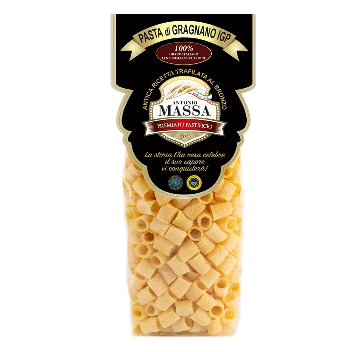 Tubettoni lisci o rigati di Gragnano IGP 500 grammi- Pasta Massa