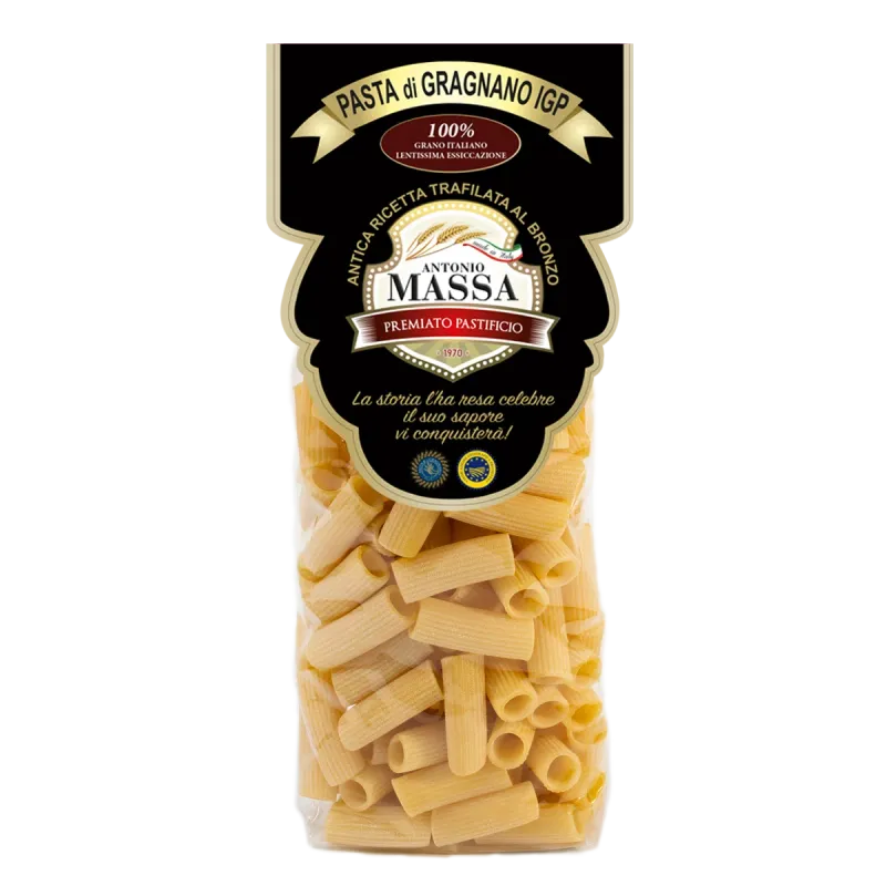 Rigatoni di Gragnano IGP 500 grammi- Pasta Massa Rigatoni di Gragnano IGP 500 grammi- Pasta Massa