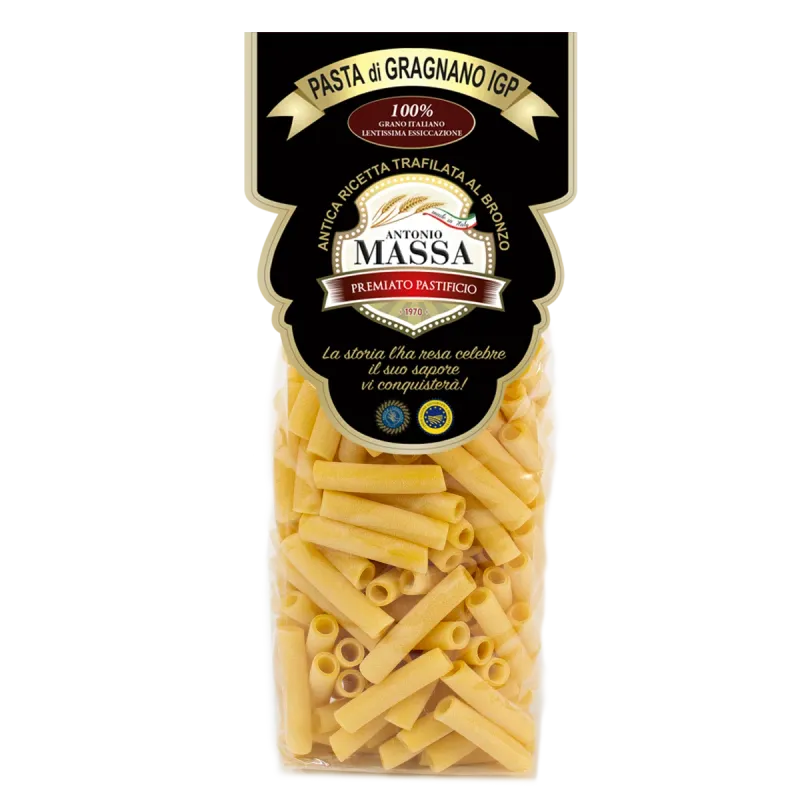 Ziti corti di Gragnano IGP 500 grammi- Pasta Massa Ziti corti di Gragnano IGP 500 grammi- Pasta Massa