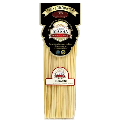 Bucatini di Gragnano IGP 500 grammi- Pasta Massa Bucatini di Gragnano IGP 500 grammi- Pasta Massa