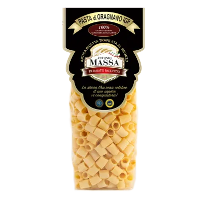 Tubettoni lisci o rigati di Gragnano IGP 500 grammi- Pasta Massa