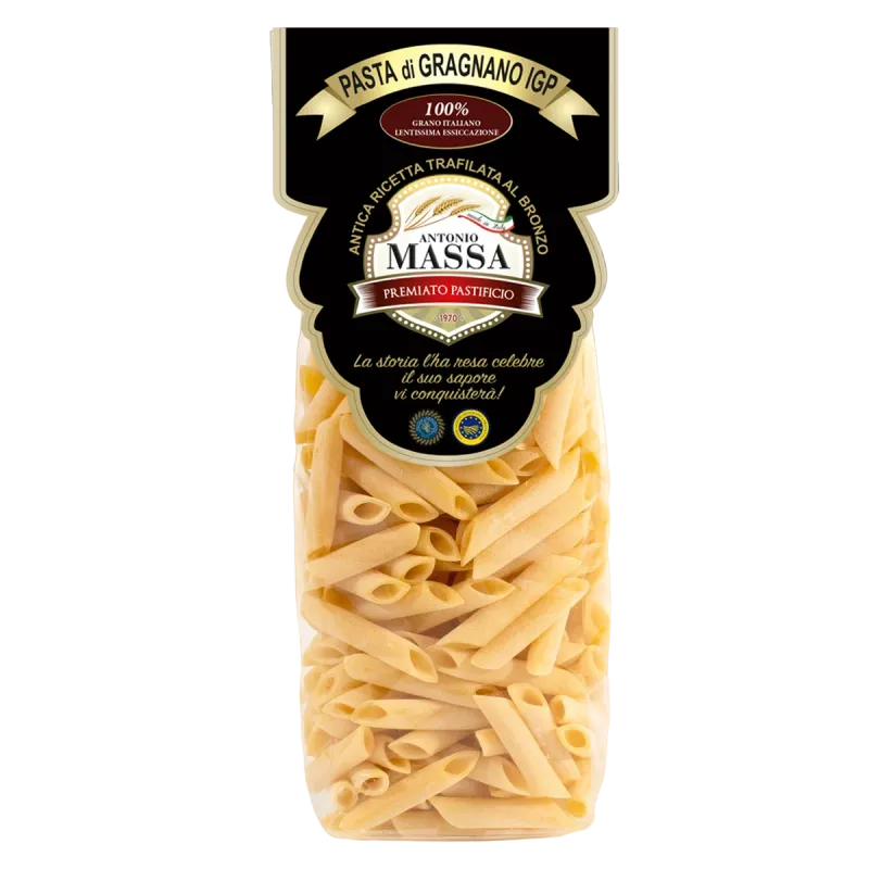 Penne lisce o rigate IGP 500 grammi- Pasta Massa Penne lisce o rigate IGP 500 grammi- Pasta Massa