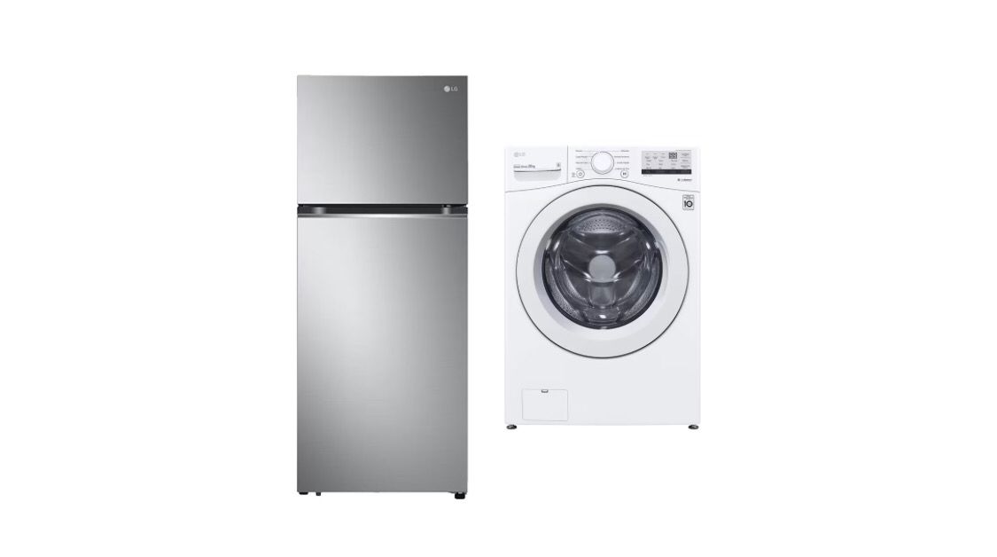 Refrigerador Top Freezer 14 pies³ Inverter + Lavadora LG Carga Frontal Inverter DD™ 20kg