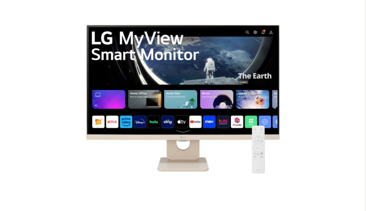 Smart Monitor LG MyView de 27” Full HD IPS  - webOS, BEIGE