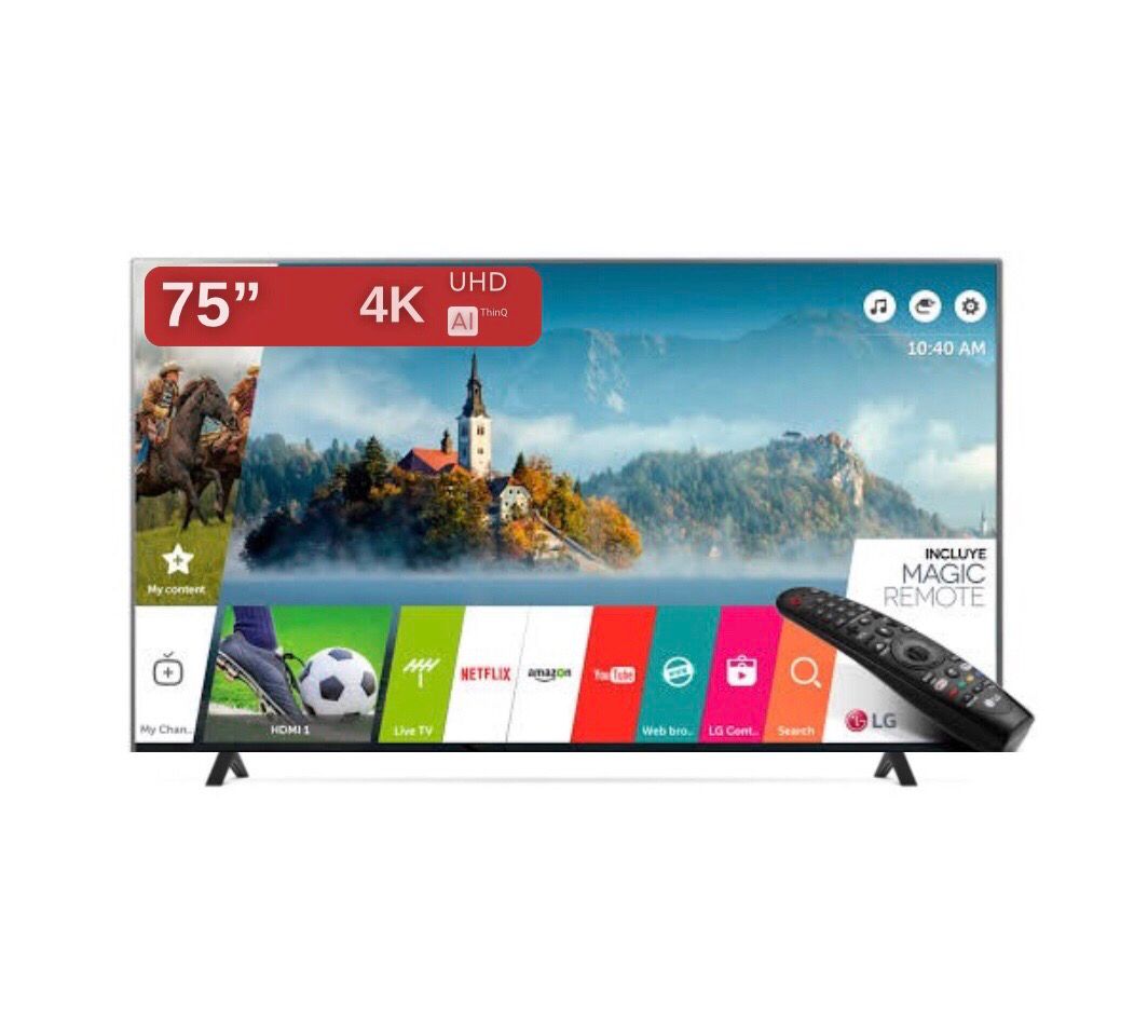 Smart TV LG 75 pulgadas UHD AI 4K ThinQ
