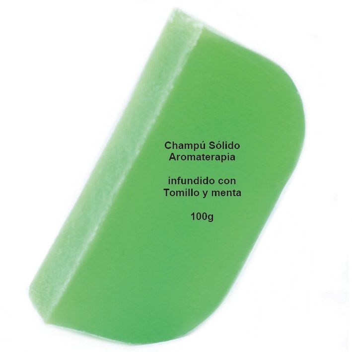 Solid Shampoo with Argan Base 100g - Thyme and Mint