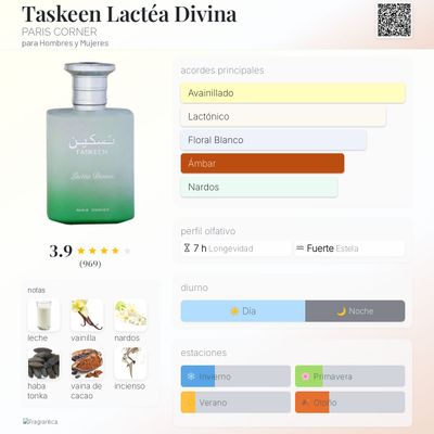 TASKEEN LACTEA DIVINA PARIS CORNER
