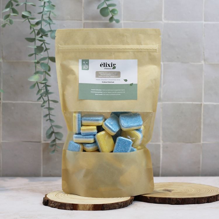 Geschirrspül-Tabs 5-in-1 – 40 Tabs | Zitrone