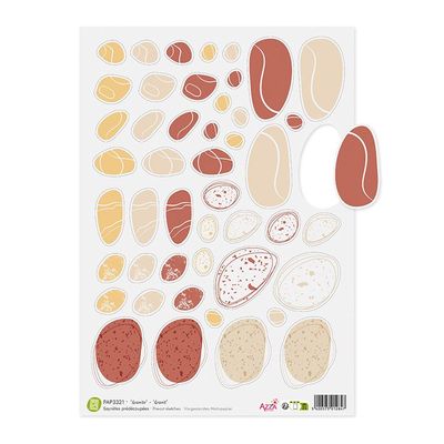 Vorgestanztes Vellum-Motivpapier 'Granit'