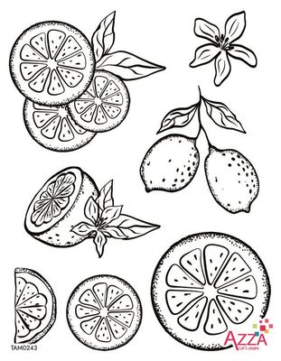 Diamantstempel 'Zitrusfrüchte'