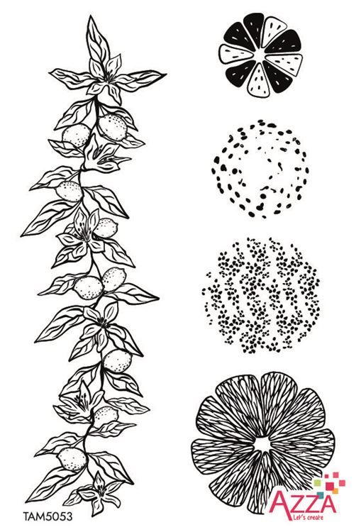 Ministempel 'Zitrusfrüchte'