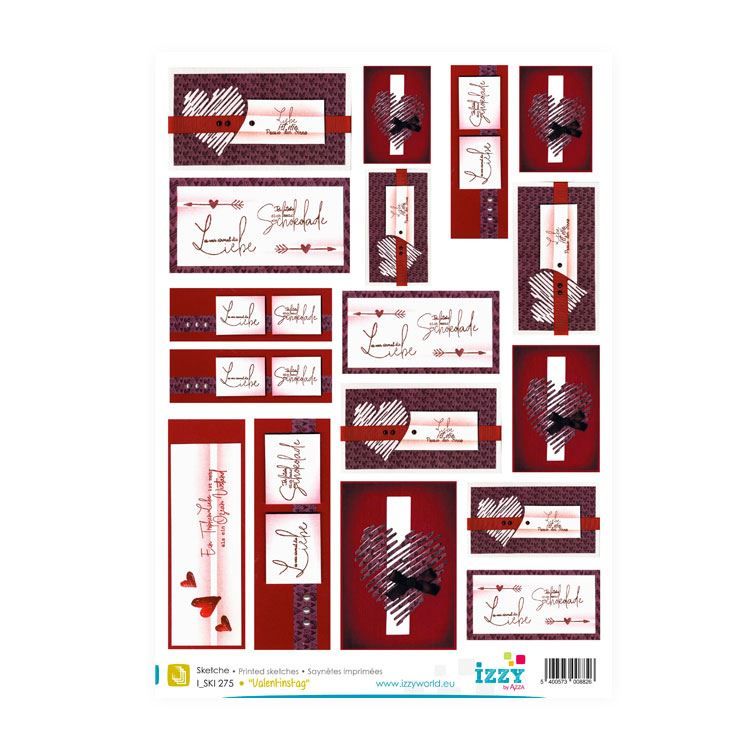 Motivpapier 'Valentinstag'