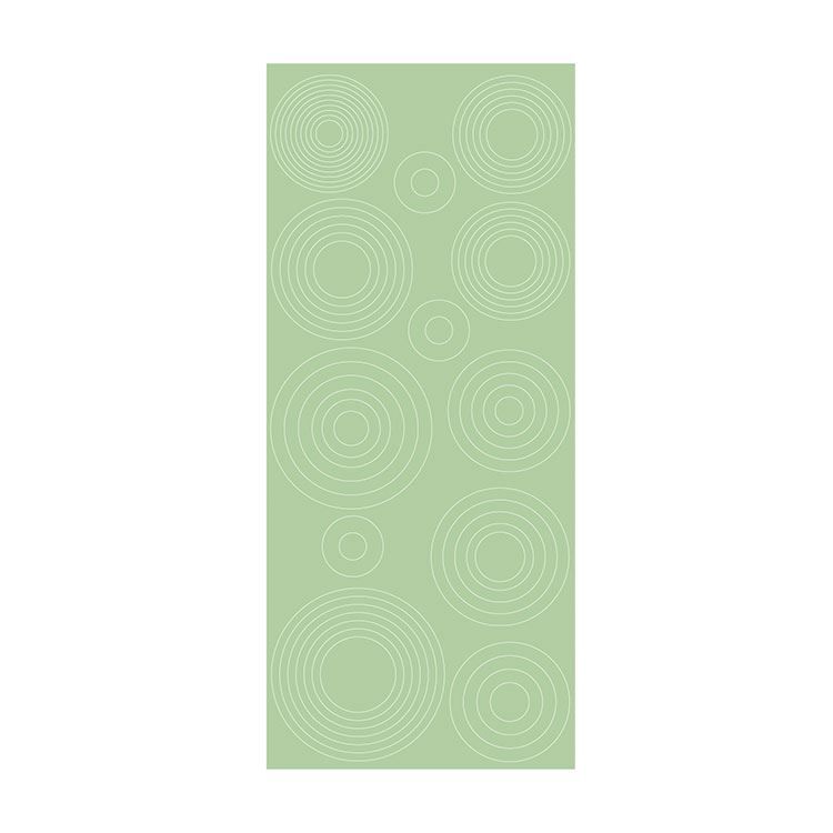Konturenaufkleber 'Konzentrische Kreise Apfelgrün'