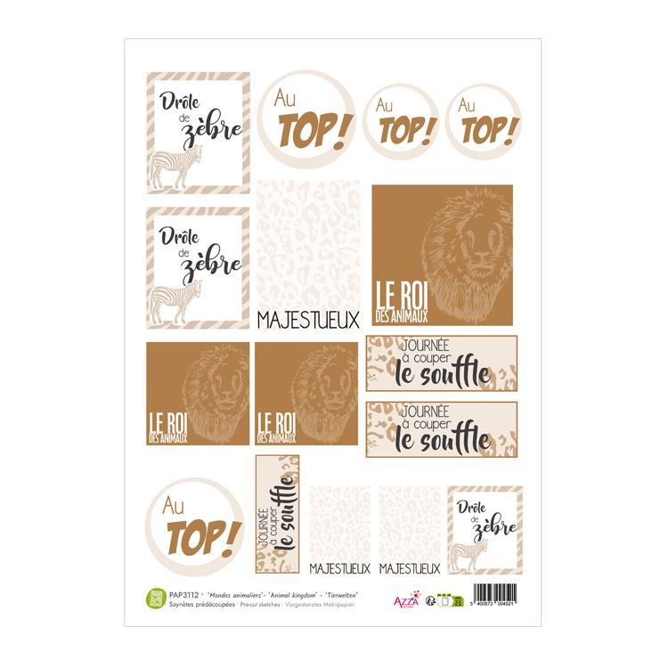 Motivpapier 'Tierwelt'