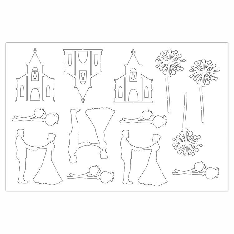 Konturenfiguren 'Für Immer'