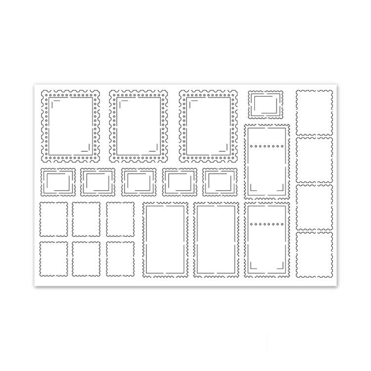 Konturenfiguren 'Philatelie'