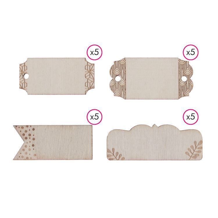 Holzetiketten ‘Rechteckige’