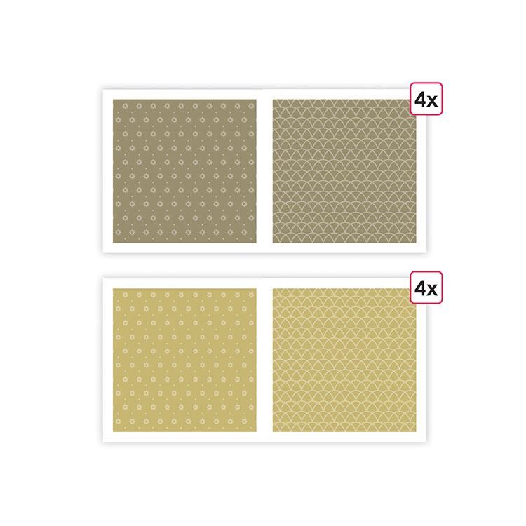 Designpapier A4 'Essentiell Unterholz' (8 Stk.)