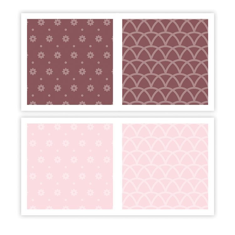 Designpapier A4 'Essentiell 'Weinrot' (8 Stk.)