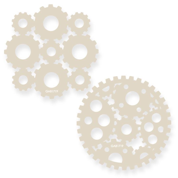 Randschablonen 'Zahnräder'