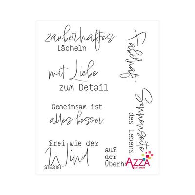 Rubinstempel 'Worte Künstlerische Symbole'