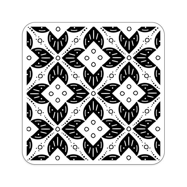 Beidseitige Prägeform 'Künstlerische Symbole (15x15 cm)