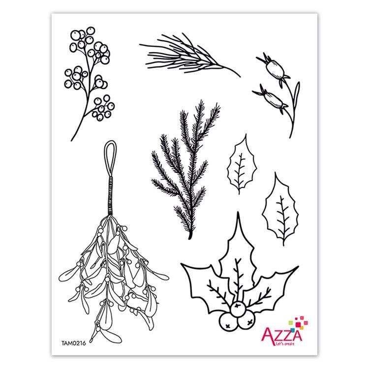 Diamantstempel 'Festliche Bäume'