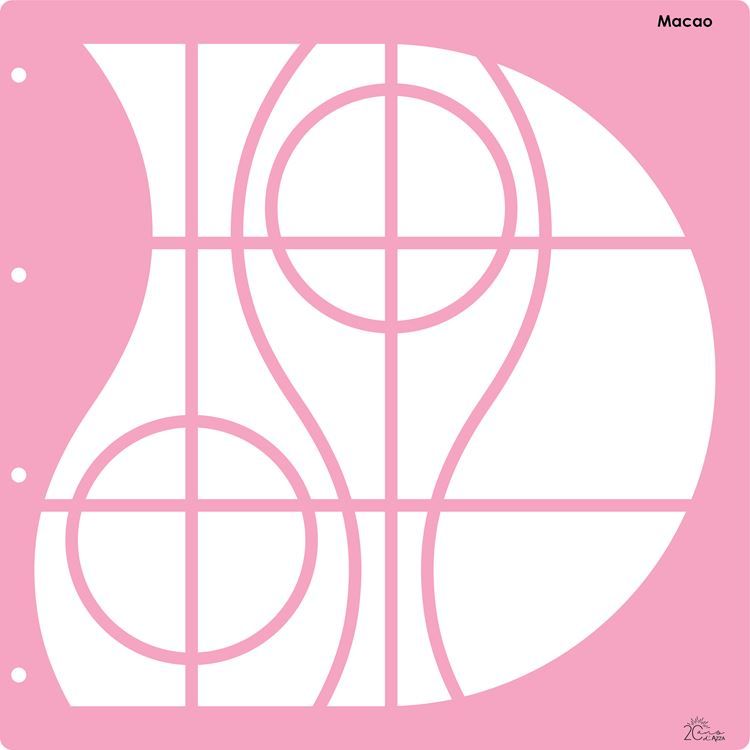 Fotoschablone Kollektor 'Macao' (30x30 cm)