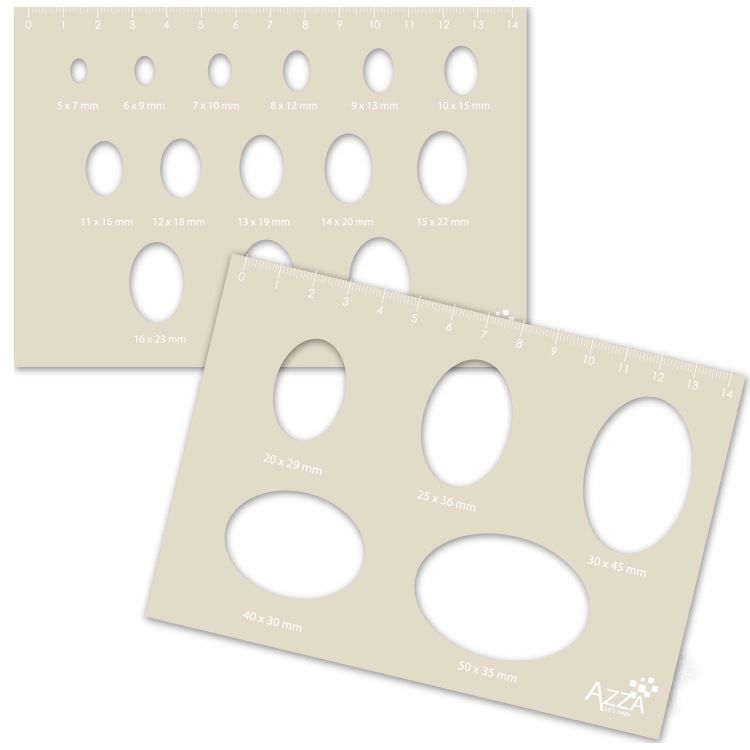 Dekorschablonen ‘Ovale’ (2 Stk.)