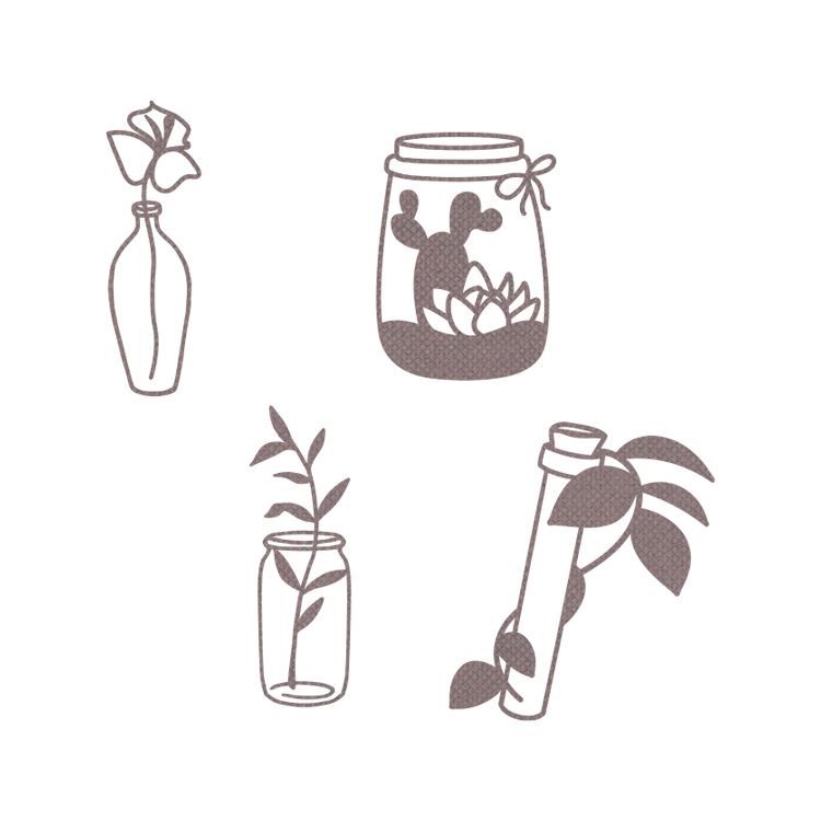 Stanzformen ‘Hübsche Glasarbeiten’