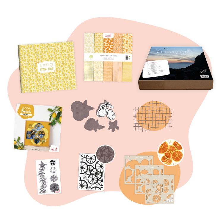Set ‘Zitrusfrüchte’+ Set ‘Die Scrapbooknacht Capri’