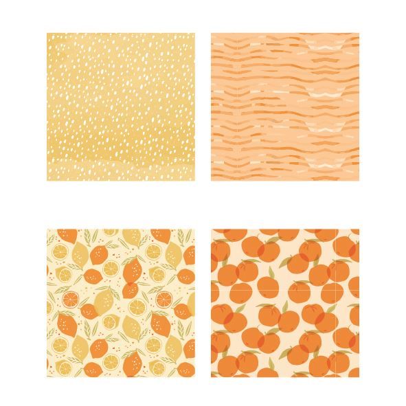 Designpapier ‘Zitrusfrüchte’ (8 Stk.)