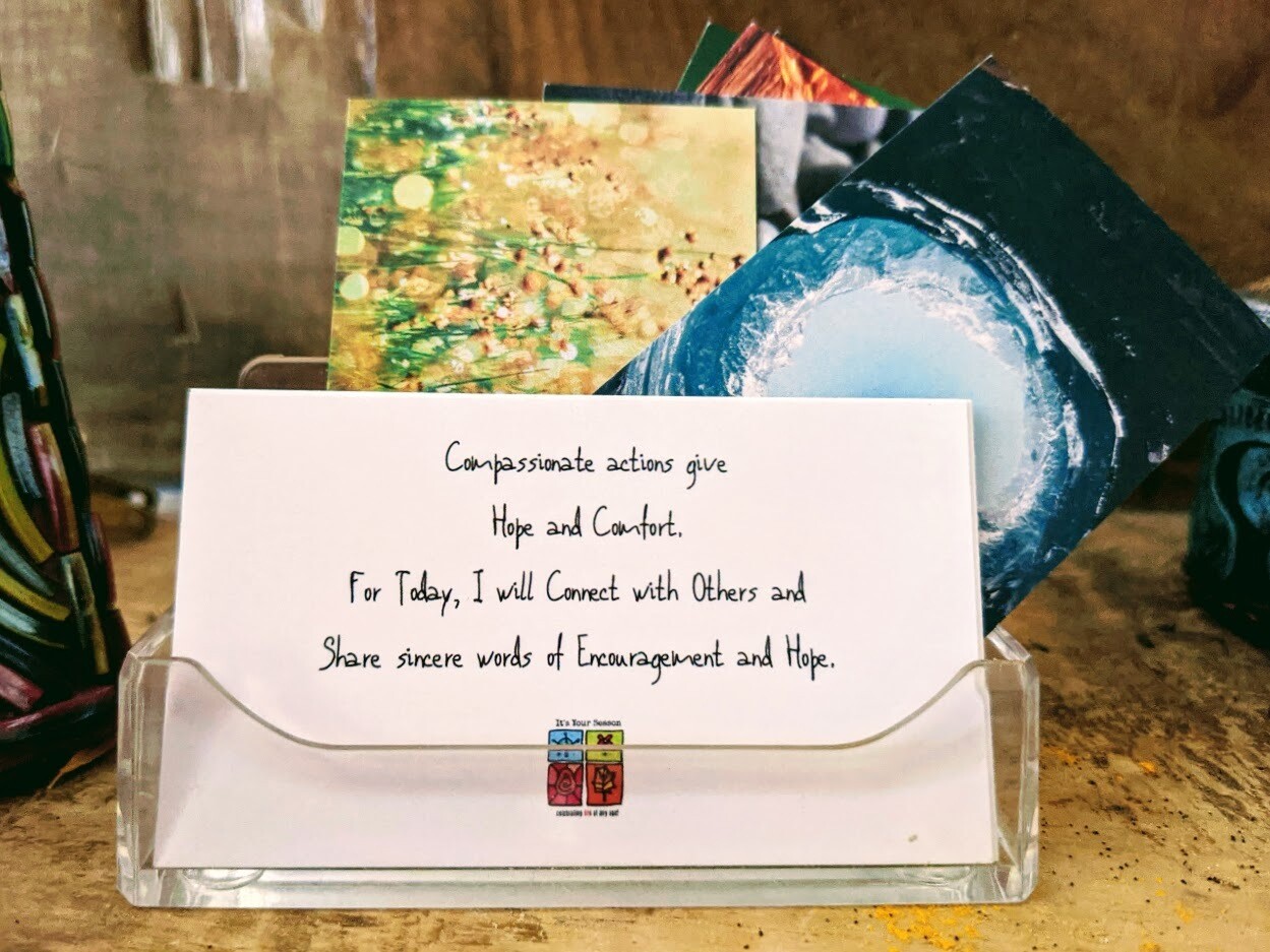 Set of 14 Just for Today Compassion Cards
